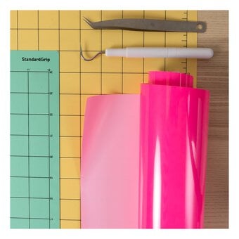 Siser Fluorescent Pink Easyweed Heat Transfer Vinyl 30cm x 50cm image number 4