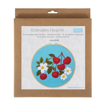 Trimits Cherries Embroidery Hoop Kit