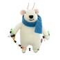 Hanging Felted Mouse with Fairy Lights Decoration 13cm image number 2