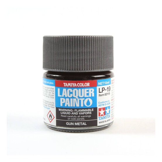 Tamiya Gunmetal Grey Lacquer Paint 10ml (LP-19) image number 1