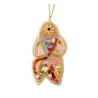 Hanging Beaded Fish Decoration 10cm