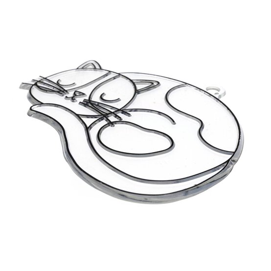 Sleepy Cat Plastic Suncatcher image number 3