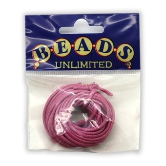 Beads Unlimited Pink Bootlace 3m