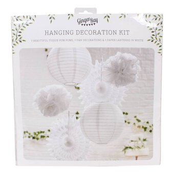 Ginger Ray Beautiful Botanics White Hanging Decoration Kit