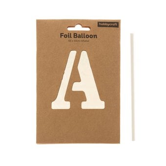 Extra Large Silver Foil Letter A Balloon image number 3
