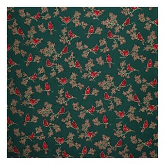 Robert Kaufman Green Bird Cotton Fabric by the Metre image number 2