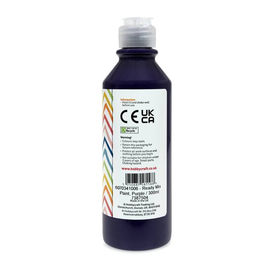 Purple Ready Mixed Paint 300ml image number 5