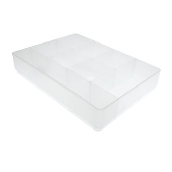 Large Compartment Craft Storage Box 30cm x 21cm x 5cm