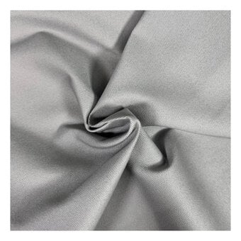 Grey Lightweight Drill Fabric by the Metre