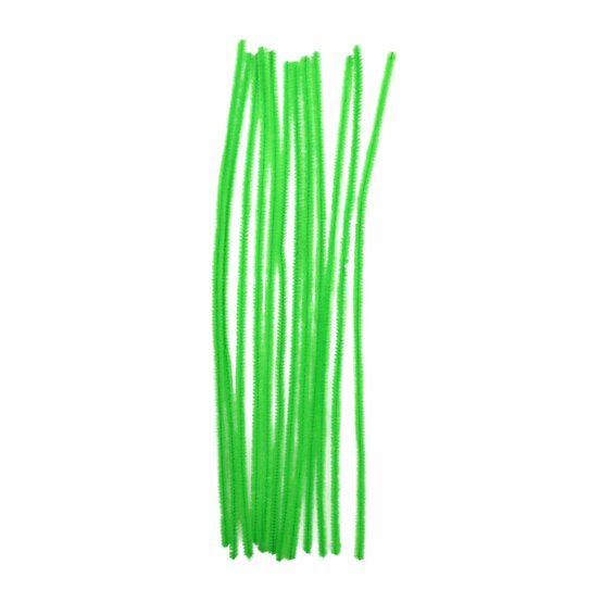 Bright Green Pipe Cleaners 12 Pack