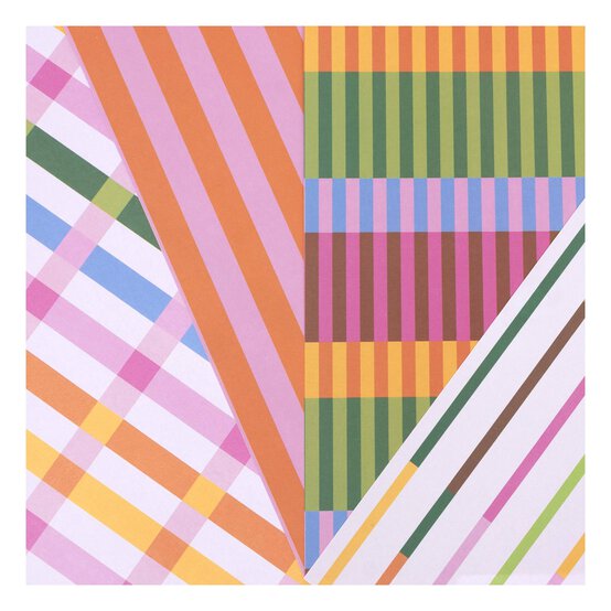 Stripes and Grids Paper Pad 6 x 6 Inches 24 Pack image number 2