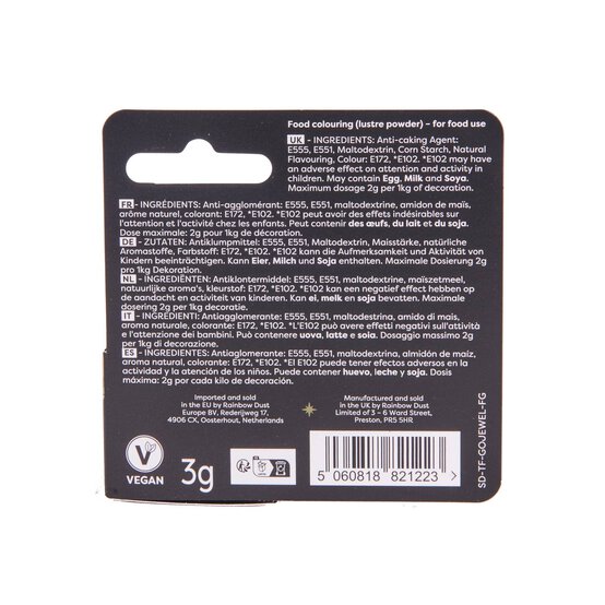 Rainbow Dust Golden Jewel Shimmer Dust 3g  image number 4