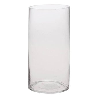 Clear Glass Cylinder Vase 20cm x 10cm