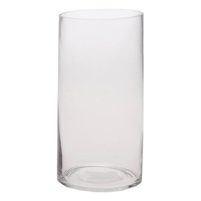 Clear Glass Cylinder Vase 20cm x 10cm image number 1