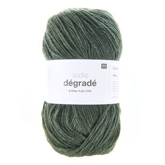 Rico Olive Socks D&eacute;grad&eacute; 6 Ply 150g