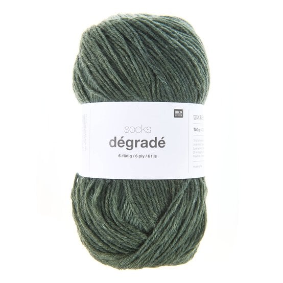 Rico Olive Socks D&eacute;grad&eacute; 6 Ply 150g image number 1