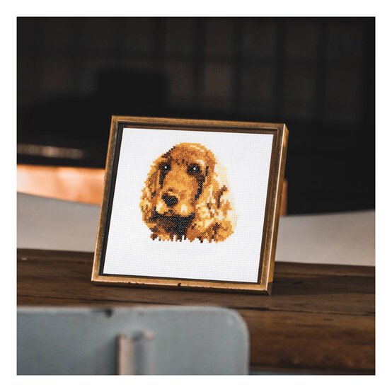 Trimits Cocker Spaniel Mini Cross Stitch Kit 13cm x 13cm image number 4