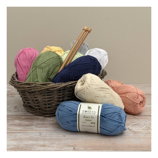 Women’s Institute Azure That’s So Cotton DK Yarn 100g  image number 4