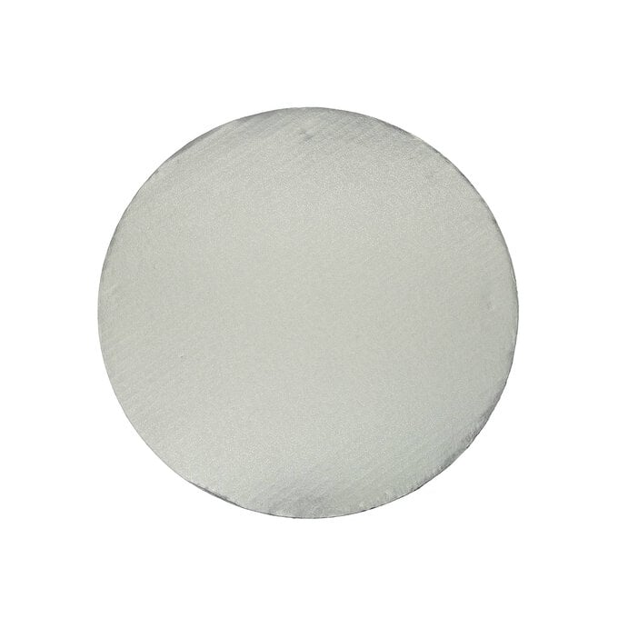 Silver Round Double Thick Card Cake Board 8 Inches image number 1