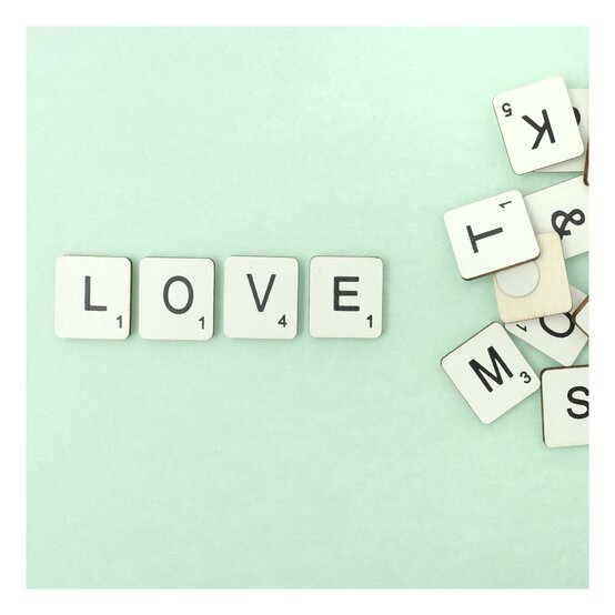 Black on White Letter Tiles 114 Pack image number 2