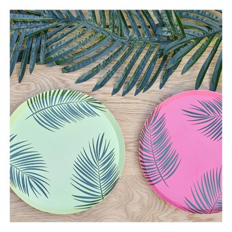 Ginger Ray Palm Leaf Printed Paper Plates 8 Pack image number 3