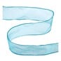 Turquoise Wire Edge Organza Ribbon 63mm x 3m image number 1