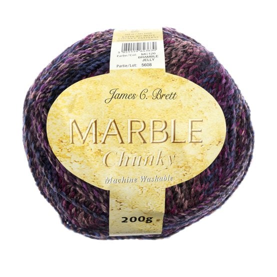 James C Brett Bramble Jelly Marble Chunky Yarn 200g image number 1