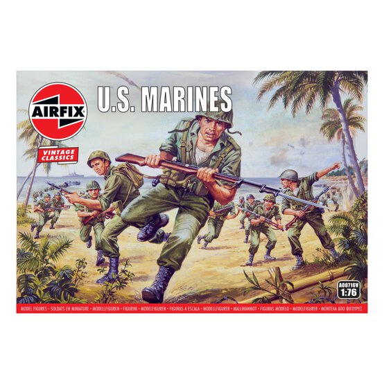 Airfix US Marines Model Kit 1:76 image number 1