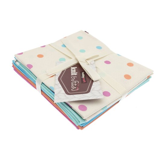 Pastel Polka Dot Cotton Fat Quarters 5 Pack image number 8