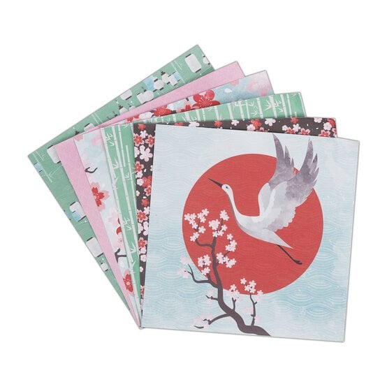 Papermania Cherry Blossom Paper Pad 6 x 6 Inches 18 Sheets image number 2
