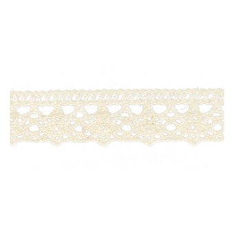 Cream 25mm Cotton Lace Trim by the Metre