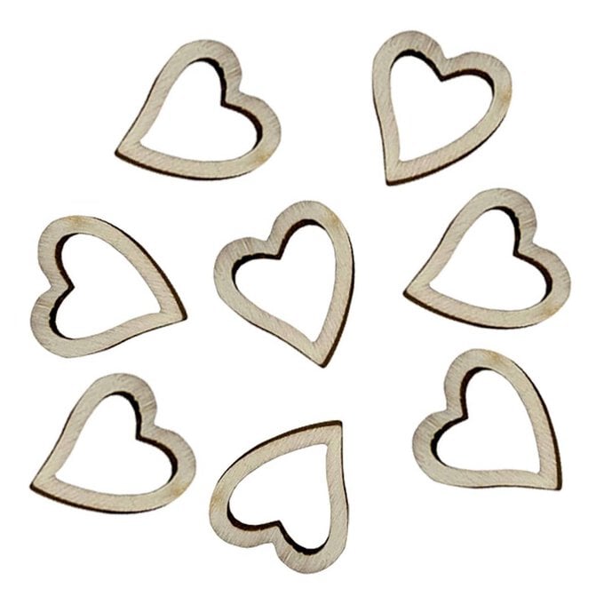 Wooden Heart Confetti 50 Pack image number 1
