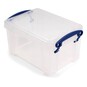 Really Useful Clear Plastic Storage Box 1.6 Litres image number 1