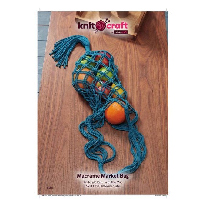 Knitcraft Macrame Market Bag Pattern 0160 image number 1