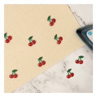 Mini Cherry Iron-On Motifs 10 Pack