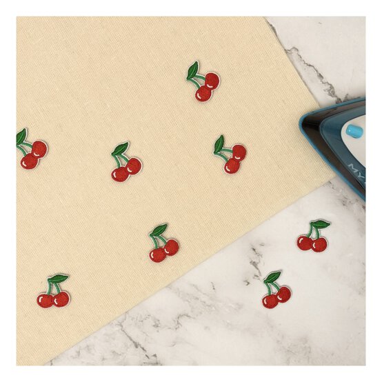 Mini Cherry Iron-On Motifs 10 Pack image number 2