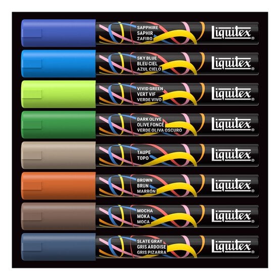 Liquitex Landscape Markers 2mm 8 Pack  image number 3