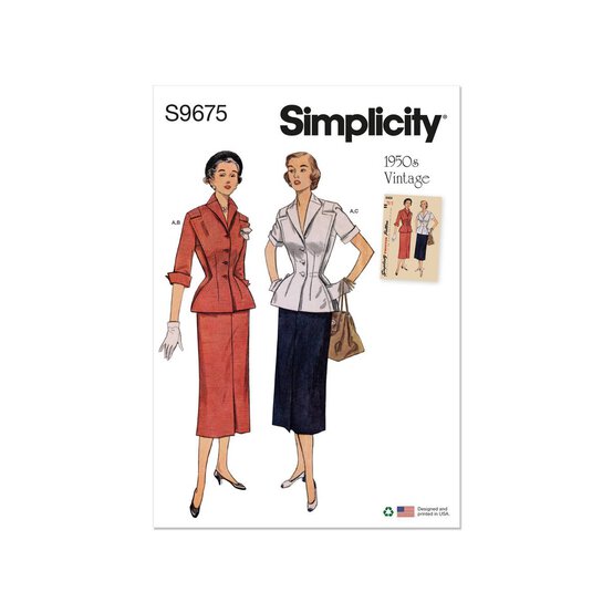 Simplicity Women's Skirt and Jacket Sewing Pattern S9675 (U5 16-24) image number 1