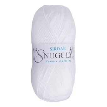Sirdar White Snuggly DK Yarn 50g