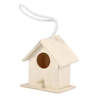 Mini Wooden Bird House 6cm