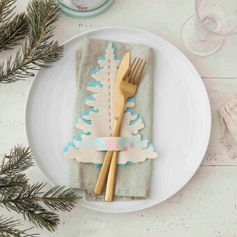 Cricut: How to Make Christmas Tree Place Settings