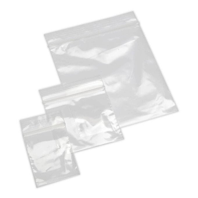 Beads Unlimited Clear Seal Again Bags 100 Pack