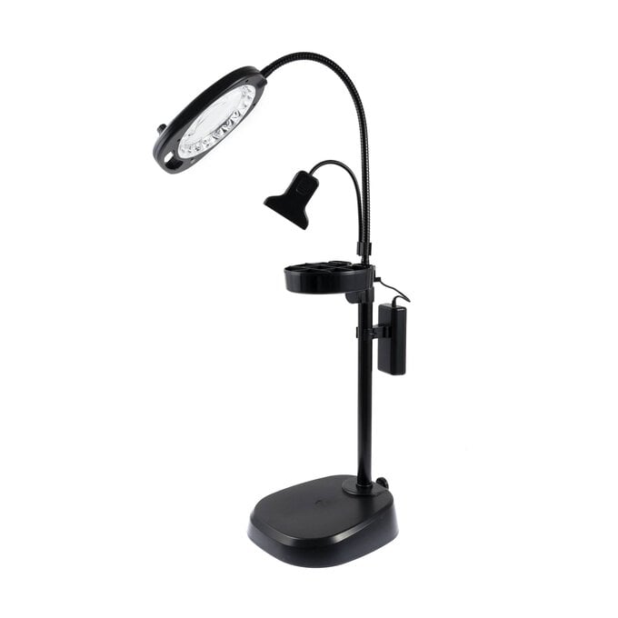 Black Purelite 4 -in-1 Crafters Magnifying Lamp image number 1