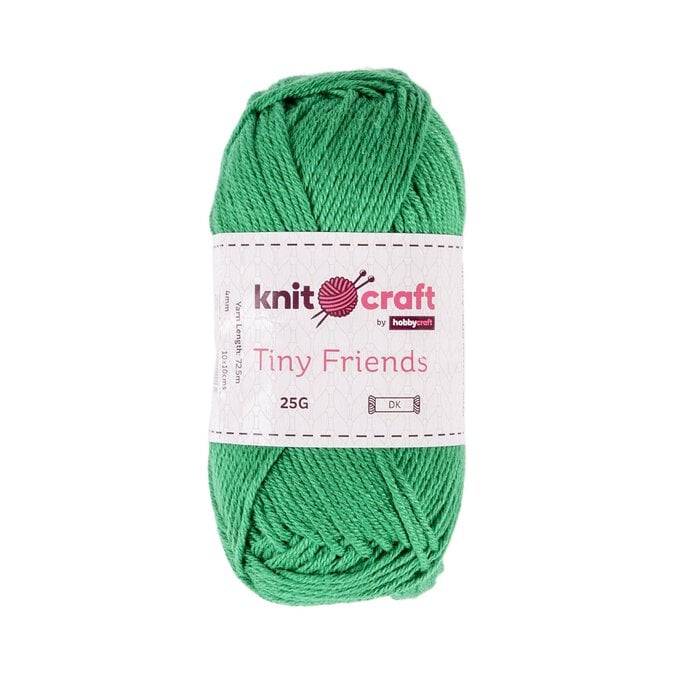 Knitcraft Bright Green Tiny Friends Yarn 25g image number 1