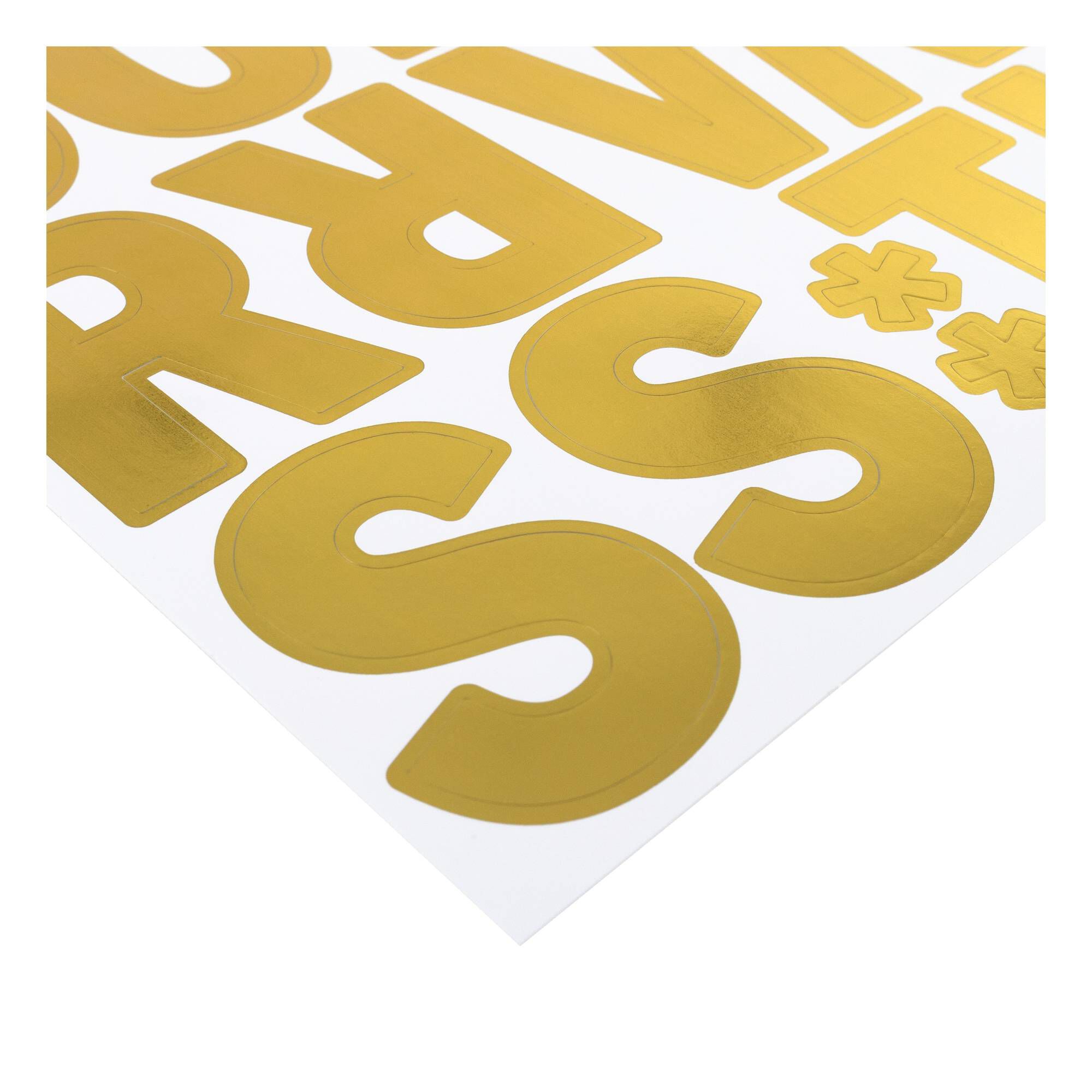 Gold Vinyl Letter Stickers 86 Pack | Hobbycraft