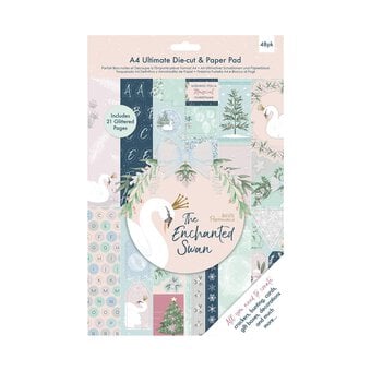 Papermania Enchanted Swan Ultimate Die-Cut and Paper Pad A4 48 Pack