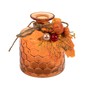 Orange Pumpkin Glass Vase 12cm  image number 3