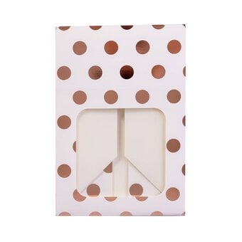 Rose Gold Polka Dot Small Treat Boxes 2 Pack image number 5