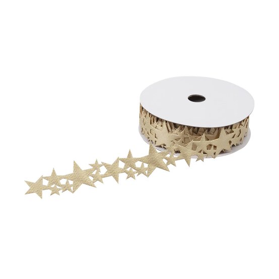 Metallic Star Trim 35mm x 3m image number 1