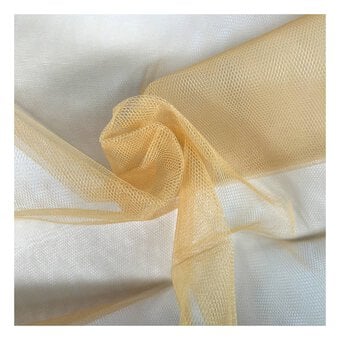 Gold Nylon Dress Net Fabric by the Metre